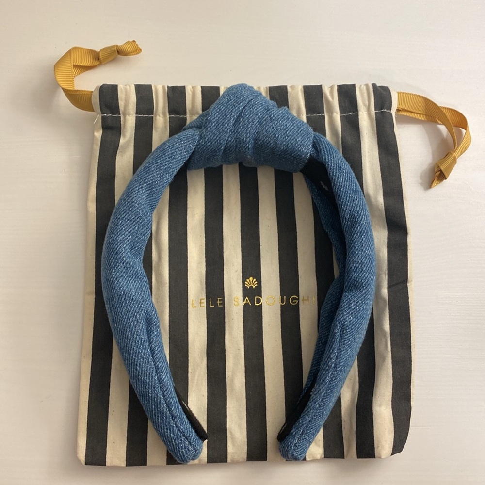 Lele Sadoughi Light Denim headband